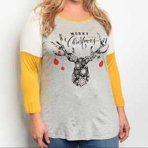 womens plus size baseball tee